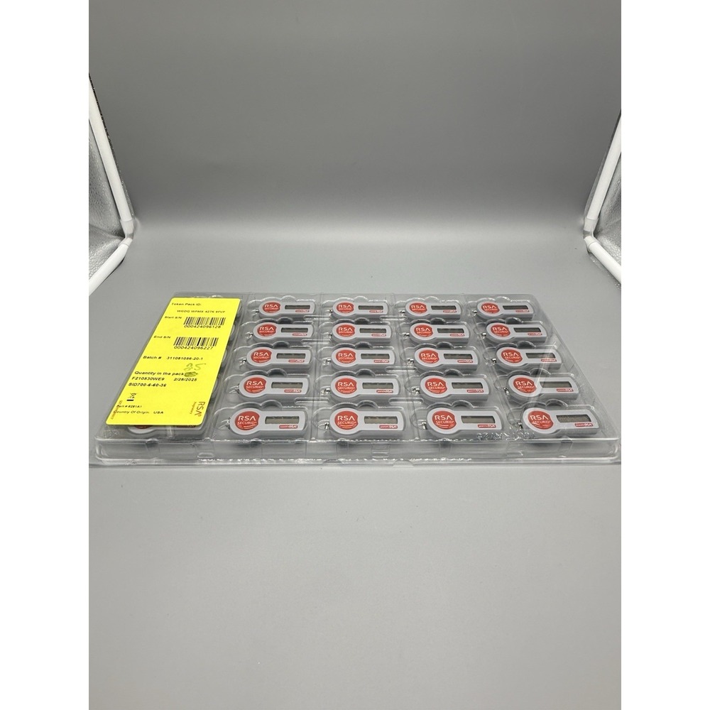 RSA SecurID 700 Hardware Tokens Expired 02/28/2025 SID700-6-60-36 Pack Of 25‎